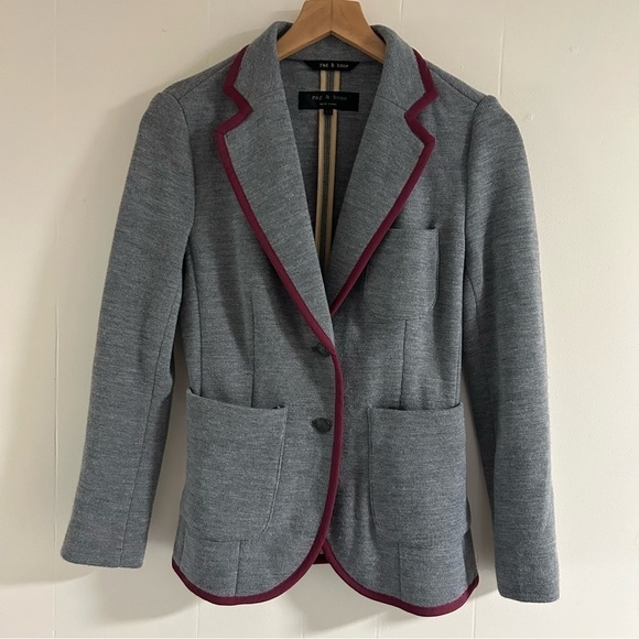 Rag & Bone Bromley Blazer in Gray sz XS - Picture 2 of 6